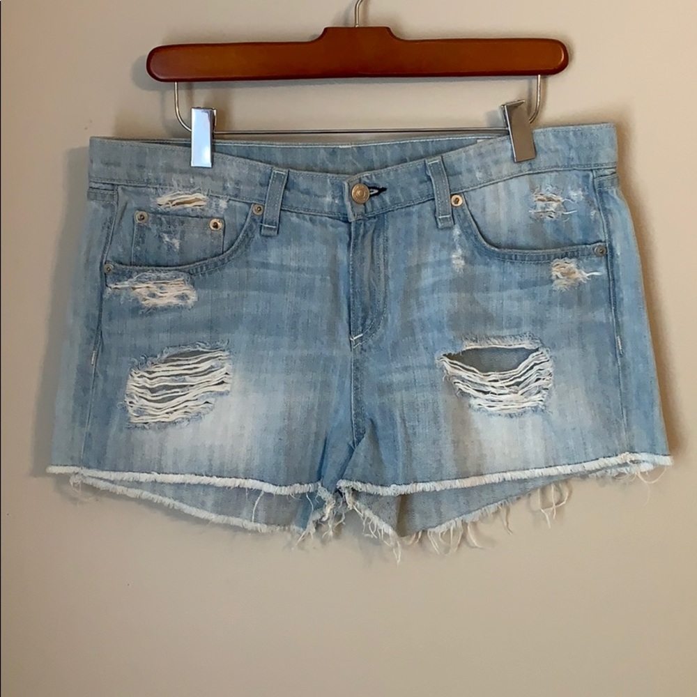 Rag & Bone Distressed Jean Shorts